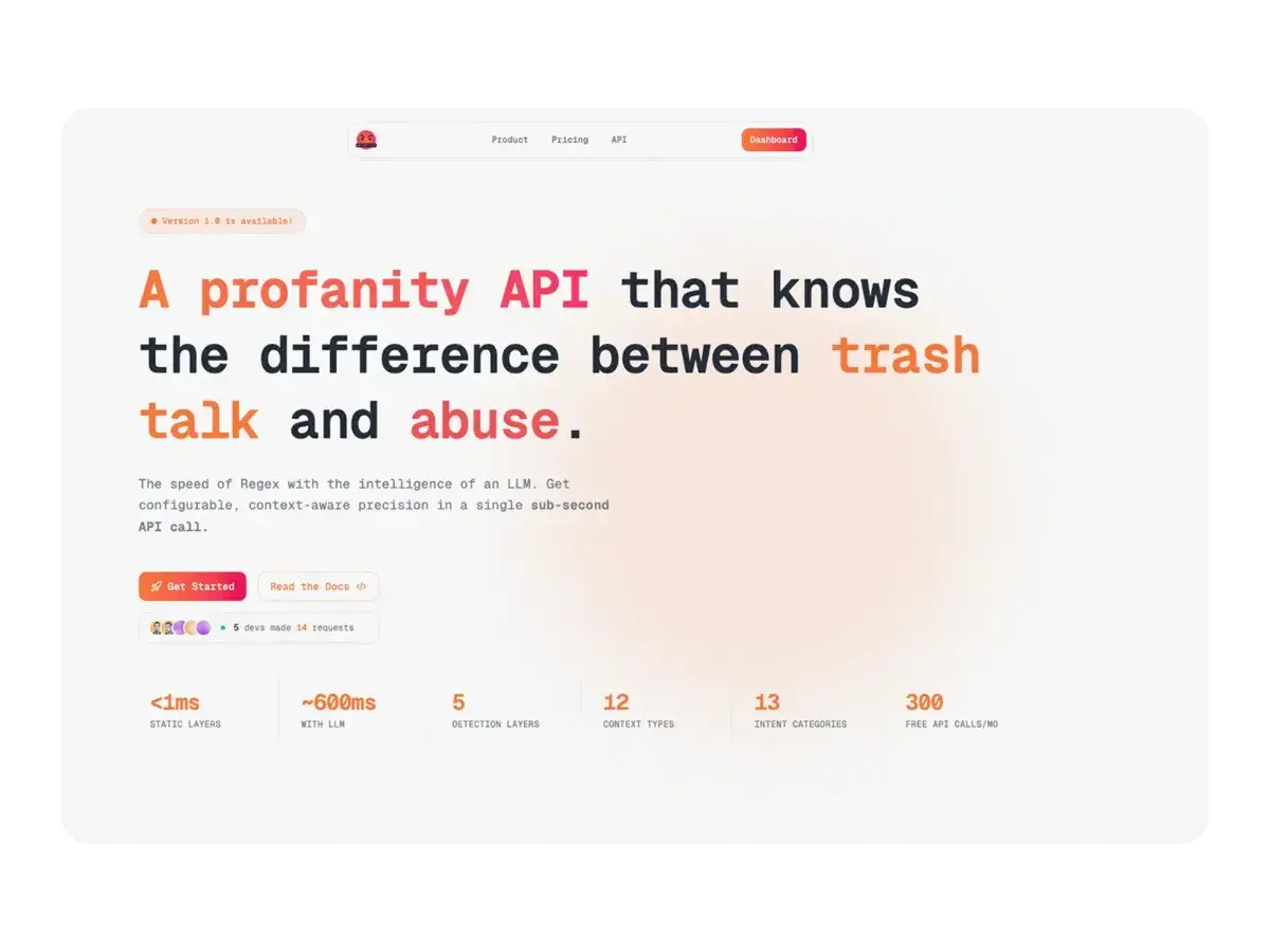 The Profanity API screenshot 1