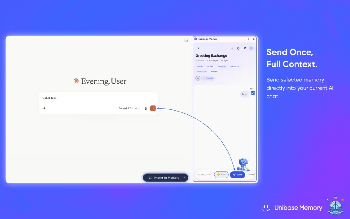 Unibase Memory screenshot 3