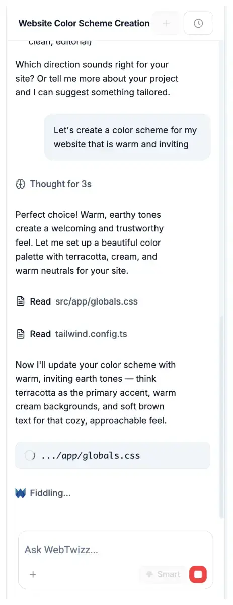 Webtwizz screenshot 3