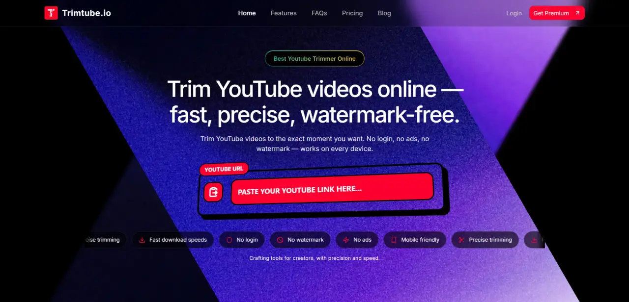 Trimtube.io screenshot 1
